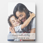 Aangepast fotoscript Happy Mothers Day Fotoplaat (voorkant)