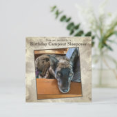 Aangepast fotosjabloon voor thuispartij kaart (Staand voorkant)