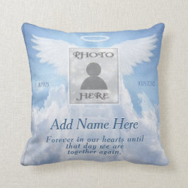 Aangepast fotostation voor Memorial naar de hemel Kussen