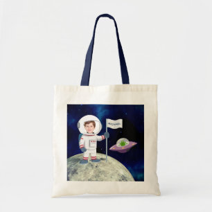 Aangepast fototeam op Moon Kinder Tote Bag
