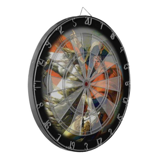 Aangepast fototekenbord dartbord (Voorkant Links)