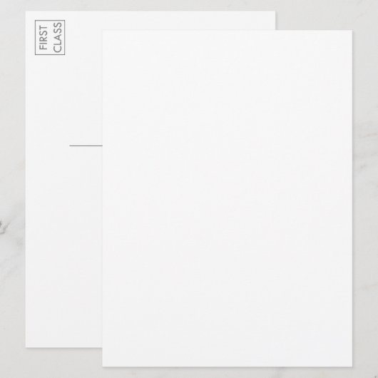 Aangepast fototekeningstempo groot Briefkaart (Voorkant / Achterkant)