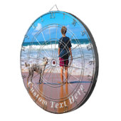 Aangepast fototekentart-bord - Uw zomerontwerp Dartbord (Voorkant Rechts)