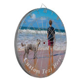Aangepast fototekentart-bord - Uw zomerontwerp Dartbord (Voorkant Links)
