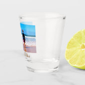 Aangepast fototekstscherm - Uw vakantiegericht Shot Glas (Rechts)