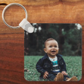 Aangepast fototoestel Kinder tweezijdige Creëer Sleutelhanger (Voorkant)