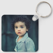 Aangepast fototoestel Kinder tweezijdige Creëer Sleutelhanger (Achterkant)