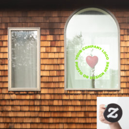 Aangepast fotovenster met DEEL TRANSPARANT 24-inch Raamsticker
