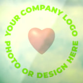 Aangepast fotovenster met DEEL TRANSPARANT 24-inch Raamsticker (Vel 3)