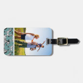 Aangepast fotozebrapatroon bagagelabel (Voorkant horizontaal)