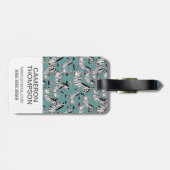 Aangepast fotozebrapatroon bagagelabel (Achterkant horizontaal)