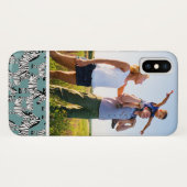 Aangepast fotozebrapatroon Case-Mate iPhone case (Achterkant (horizontaal))