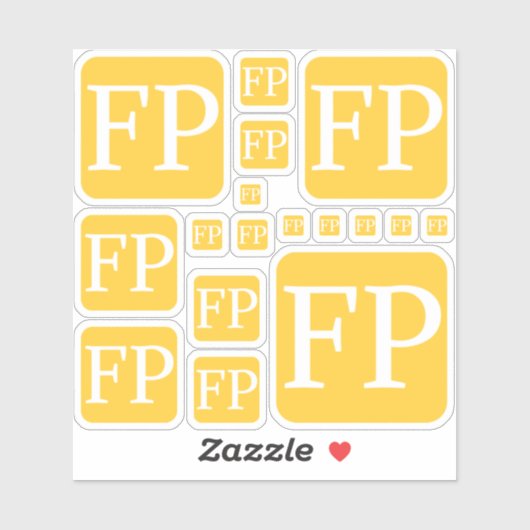 Aangepast FP kleine 4 x 4-inch stickers van Janz (Vel)