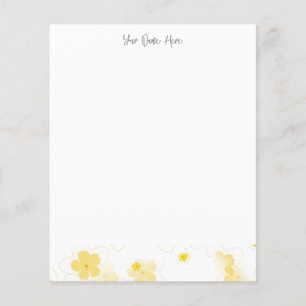 Aangepast Frangipani Plumeria Bloem Briefpapier
