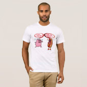 Aangepast "Frank ben jij dat?" Onderdek de Hot Dog T-shirt (Voorkant volledig)