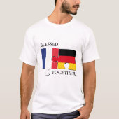 Aangepast FRANKRIJK DUITSLAND Gezegend T-shirt (Voorkant)