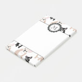 Aangepast Frans Bulldog Patroon Post-it® Notes (Schuin)