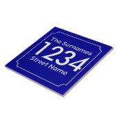 Aangepast Frans huisnummer Tegeltje (Zijkant)