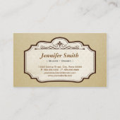 Aangepast Frans Parisian Macarons Dessert Bake Sto Visitekaartje (Achterkant)