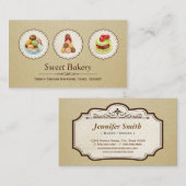 Aangepast Frans Parisian Macarons Dessert Bake Sto Visitekaartje (Voorkant / Achterkant)