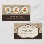 Aangepast Frans Parisian Macarons Dessert Bake Sto Visitekaartje (Voorkant / Achterkant)
