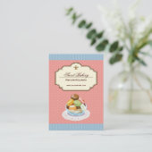 Aangepast Frans Parisian Macarons Dessert Store Visitekaartje (Staand voorkant)