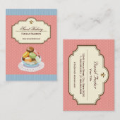 Aangepast Frans Parisian Macarons Dessert Store Visitekaartje (Voorkant / Achterkant)