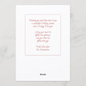 Aangepast Fun Classic FA LA Dusty Roos Blush Pink Feestdagenkaart (Achterkant)