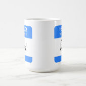 Aangepast Funny Cute Hallo! Mijn naam is mama of p Koffiemok (Center)