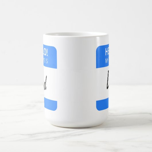 Aangepast Funny Cute Hallo! Mijn naam is mama of p Koffiemok (Center)