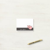 Aangepast Funny Fat Pink-blocnote Post-it® Notes (Op bureau)