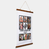 Aangepast Funny Fathers dag 8 Foto Collage Hangend Wandkleed (Gebogen)