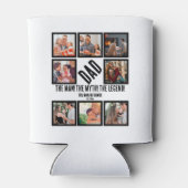 Aangepast Funny Fathers dag Papa gift 8 Foto Colla Blikjeskoeler (Achterkant)