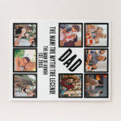 Aangepast Funny Fathers dag Papa gift 8 Foto Colla Legpuzzel (Horizontaal)