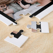 Aangepast Funny Fathers dag Papa gift 8 Foto Colla Legpuzzel (Zijkant)