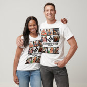Aangepast Funny Fathers dag Papa gift 8 Foto Colla T-shirt (Unisex)