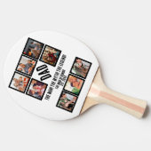 Aangepast Funny Fathers dag Papa gift 8 Foto Colla Tafeltennisbatje (Zijkant)