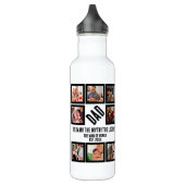 Aangepast Funny Fathers dag Papa gift 8 Foto Colla Waterfles (Links)