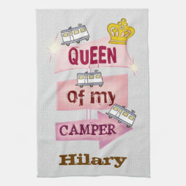Aangepast Funny RVing Trailer Camp Kitchen Towels Theedoek