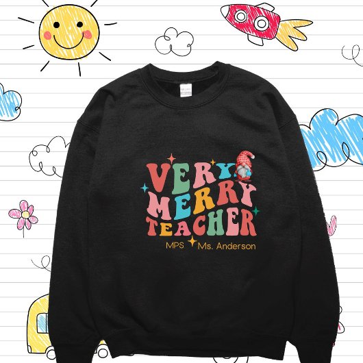 Aangepast Funny Teacher-kerstshirt Trui