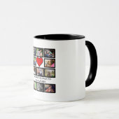 Aangepast Funny Valentijnsdag hart 11 fotocollage Mok (Voorkant rechts)