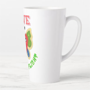 Aangepast Fuzzy Hart Vlinder Cadeau Latte Mok