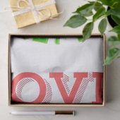Aangepast Fuzzy Heart Vlinder Cadeau Tissuepapier (Geschenk)