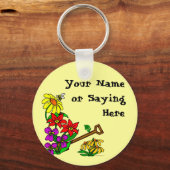Aangepast Gardener-Gezegde Sleutelhanger (Voorkant)