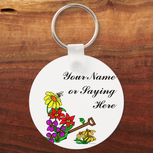 Aangepast Gardener-Gezegde Sleutelhanger (Voorkant)