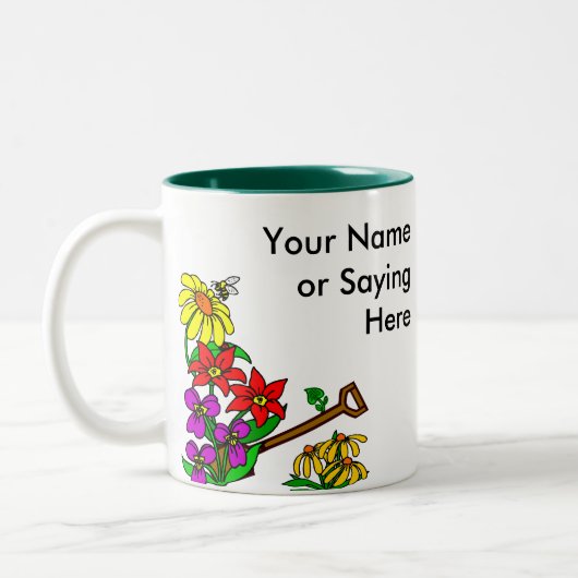 Aangepast Gardener-Gezegde Tweekleurige Koffiemok (Links)