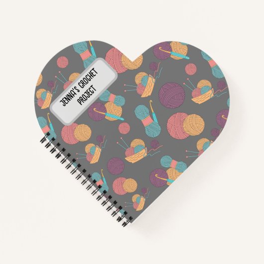 Aangepast garen Project Notitieboek (Voorkant)