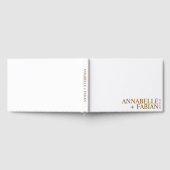 Aangepast gastenboek, Gepersonaliseerde Luxe Trouw Gastenboek (Volledig)