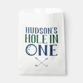 Aangepast gat in een eerste verjaardag gunsttassen bedankzakje (Voorkant)