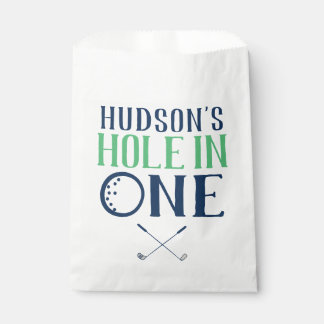 Aangepast gat in een eerste verjaardag gunsttassen bedankzakje